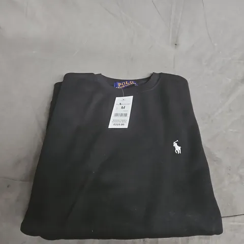 POLO RALPH LAUREN BLACK SWEATSHIRT – UK SIZE M (MEN'S)