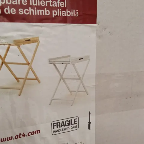 BOXED WEBABY FOLDING CHANGING TABLE - WHITE (1 BOX)