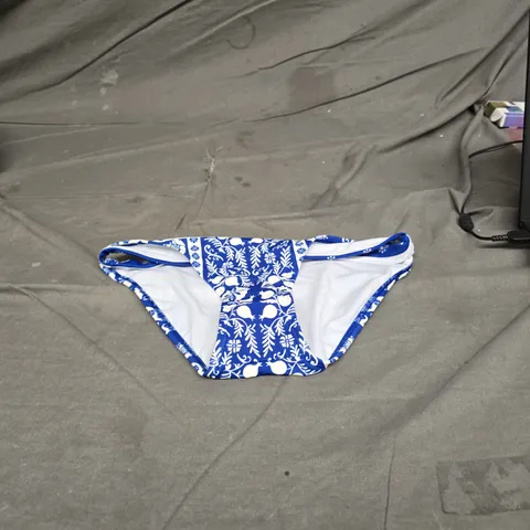  BODEN PORTO BIKINI BOTTOMS – WOMEN'S BLUE/WHITE FLORAL SWIM BOTTOMS-SIZE UK 6