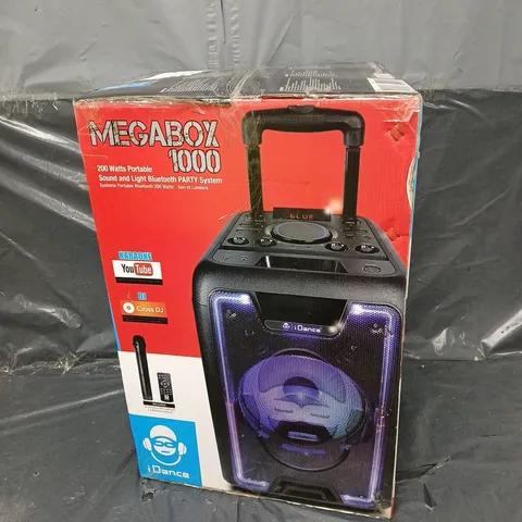 BOXED IDANCE MEGABOX 1000 200W PORTABLE BLUETOOTH PARTY SYSTEM