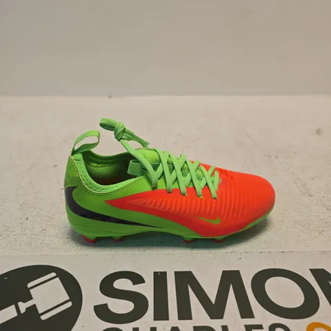 NIKE KIDS FOOTBALL BOOTS – NEON ORANGE & GREEN, UK 13.5 (CHILD) 