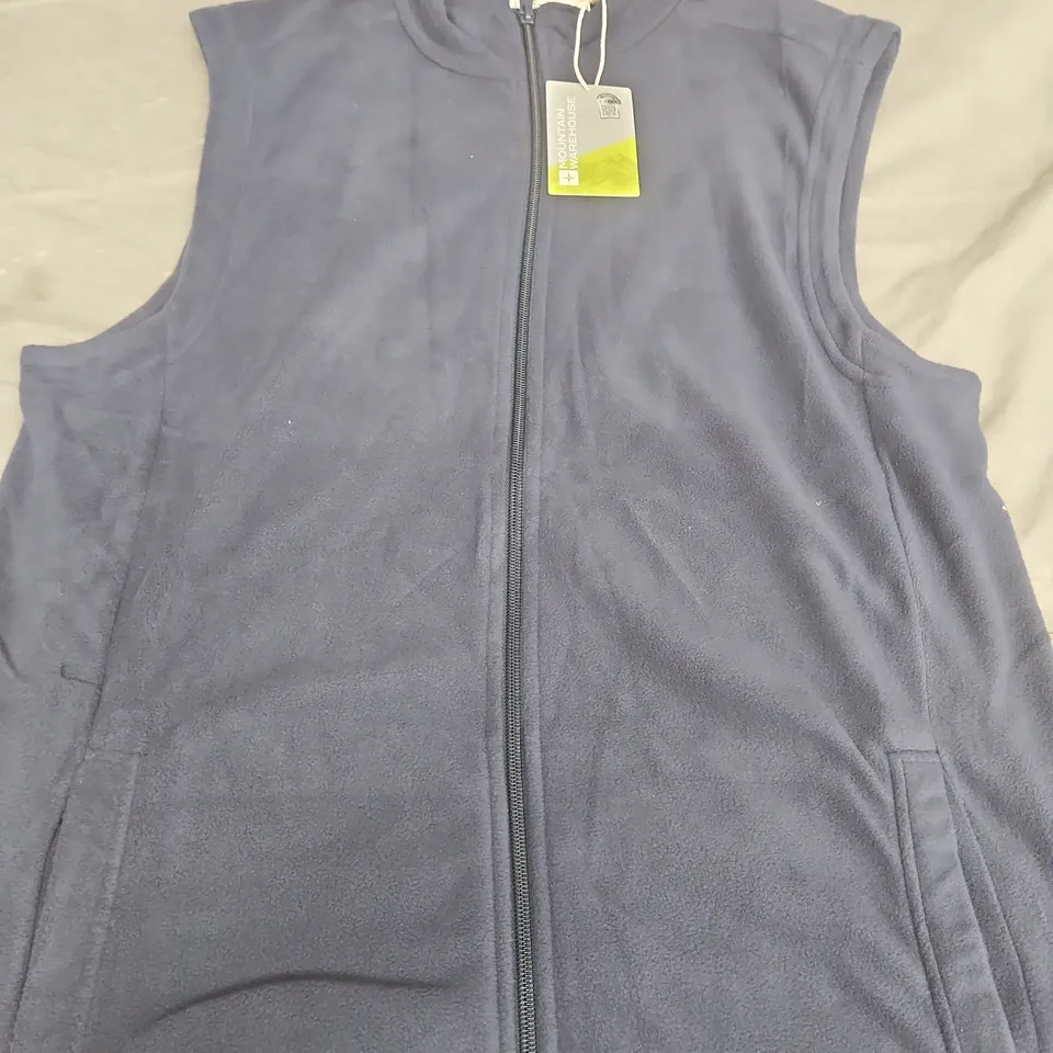 MOUNTAIN WAREHOUSE NAVY FLEECE GILET – SIZE M