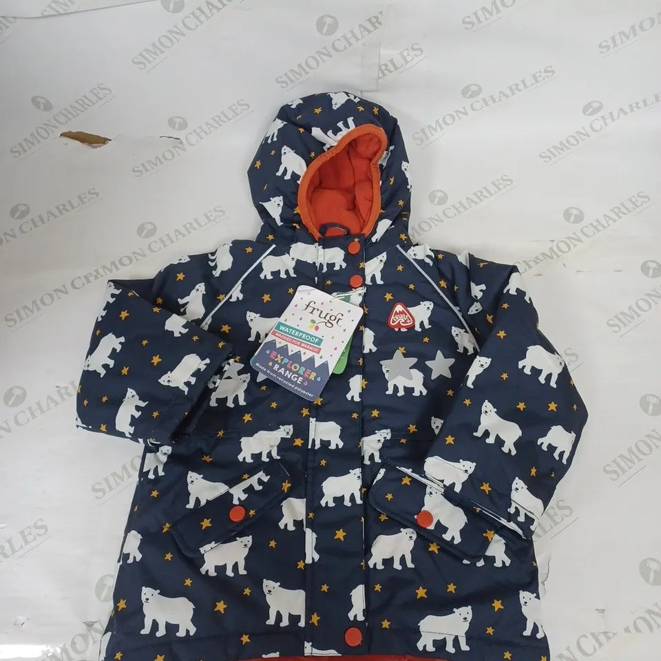 FRUGI EXPLORER RANGE WATERPROOF COAT SIZE 3-4 YEARS