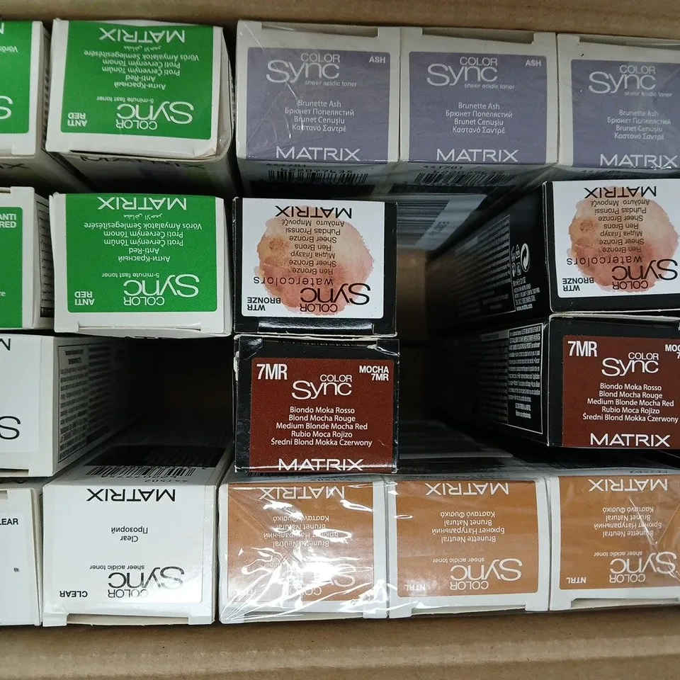 BOX OF APPROXIMATELY 20 ASSORTED MATRIX SO COLOUR SYNC PRODUCTS