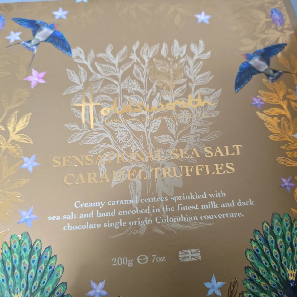LOT OF 2 PACKS OF HOLDSWORTH CHOCOLATE TRUFFLES INCLUDES SALTED 200G & HANDMADE 800G