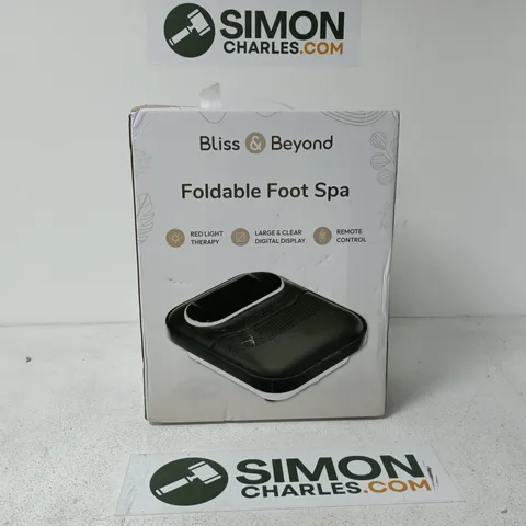 BLISS AND BEYOND FOLDABLE FOOT SPA