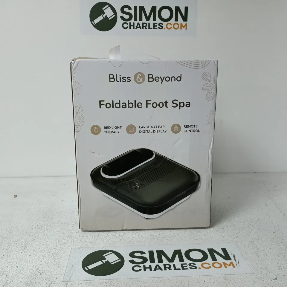 BLISS AND BEYOND FOLDABLE FOOT SPA
