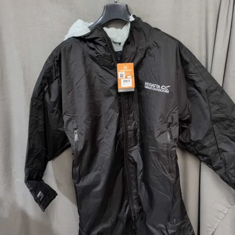 REGATTA GREAT OUTDOORS WOMEN'S BLACK HYDRAFORT COAT, UK S/M