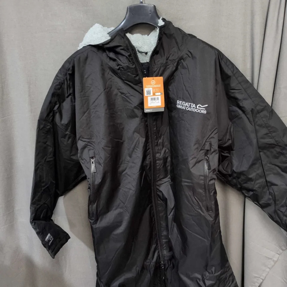 REGATTA GREAT OUTDOORS WOMEN'S BLACK HYDRAFORT COAT, UK S/M