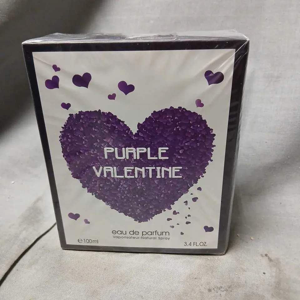 BOXED AND SEALED PURPLE VALENTINE EAU DE PARFUM 100ML