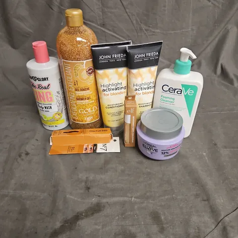 APPROXIMATELY 20 ASSORTED HEALTH & BEAUTY PRODUCTS TO INCLUDE - N07 THE FULL 360 MASCARA - L'OREAL ELVIVE MOISTURE MASK - CERAVE FOAMING CLEANSER - ETC