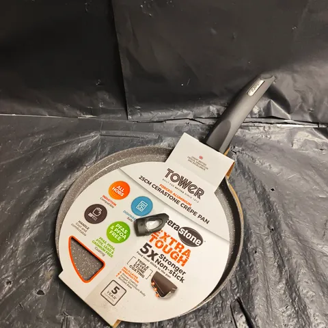 TOWER 25CM CERASTONE CREPE PAN 