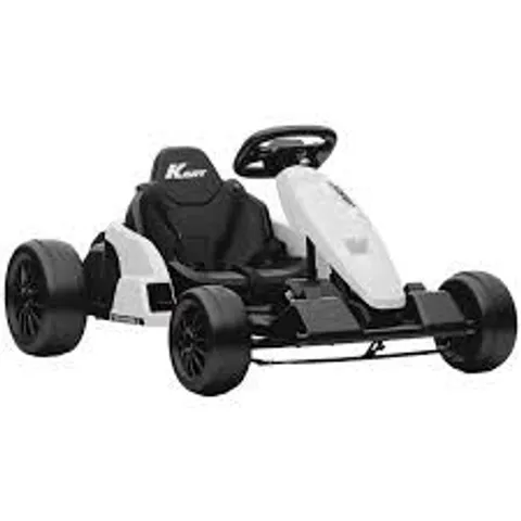 BOXED AIYAPLAY 24V ELECTRIC GO KART - WHITE (1 BOX)