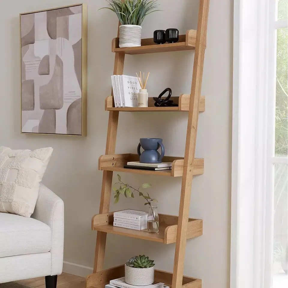 REBEL LADDER SHELF - OAK  RRP £69