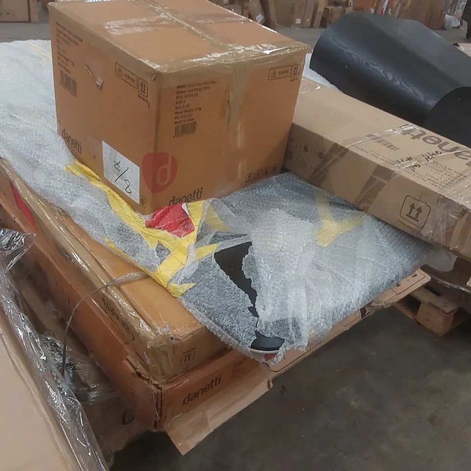 PALLET CONTAINING A LARGE QUANTITY OF ASSORTED DANETTI FURNITURE PARTS