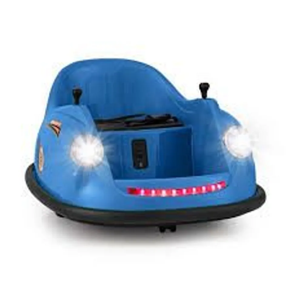 BOXED COSTWAY KIDS 12V RIDE ON BUMPER CAR WITH REMOTE CONTROL AND MUSIC - NAVY