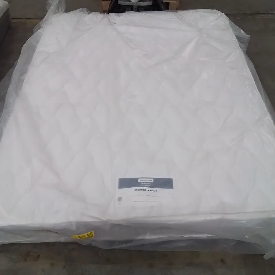 QUALITY BAGGED SILENTNIGHT ESSENTIALS OPEN COIL FIRM KINGSIZE MATTRESS 