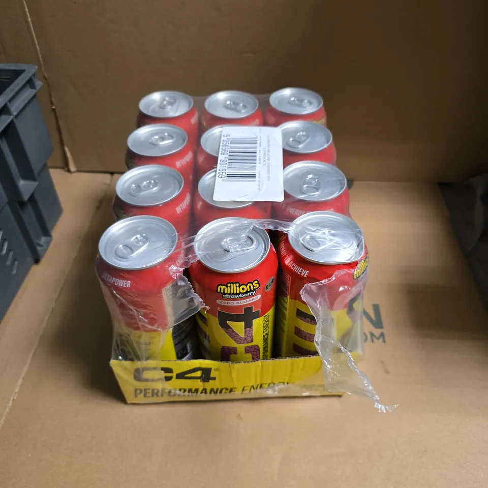 C4 ENERGY DRINK BULK PACK – 12 X 500ML CANS - BEST BEFORE 19/7/2026 