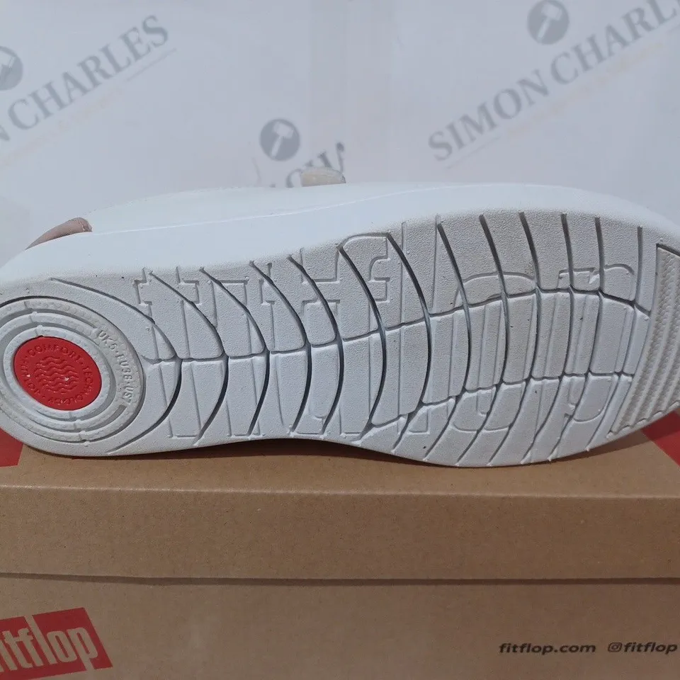 RALLY METALLIC BACK LEATHER STRAP SNEAKERS SIZE 6