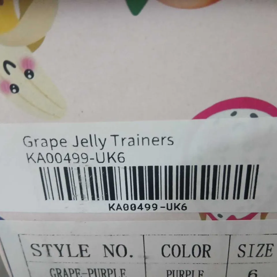 KOI FRUTTI TUTTI GRAPE JELLY TRAINERS - SNEAKERS, PURPLE & WHITE, UK5 (KA00499)