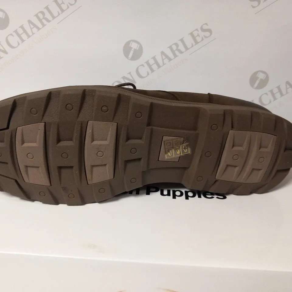 BOXED HUSH PUPPIES MALE TREVOR BROWN SIZE 12