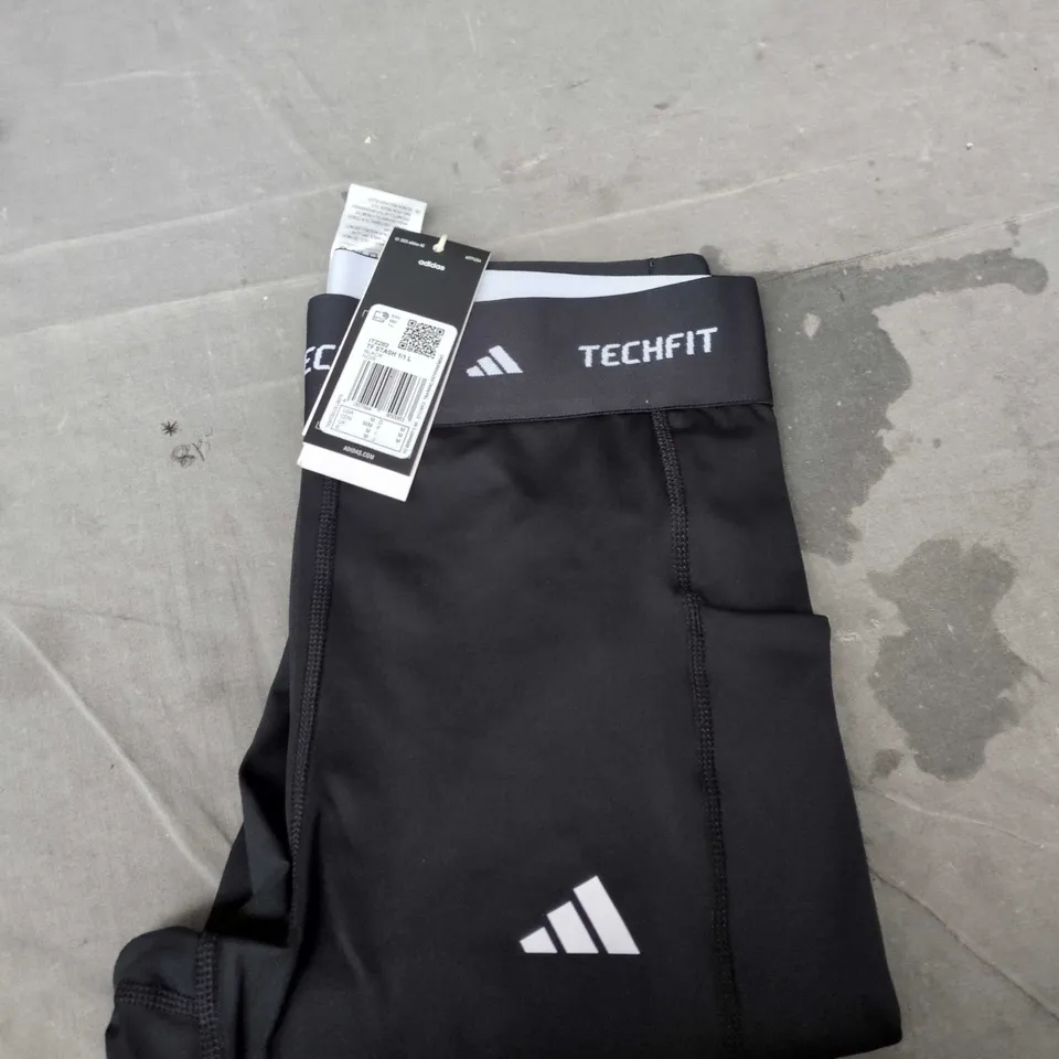 ADIDAS TF STASH TECHFIT TRAINING TIGHTS – BLACK, UK SIZE M