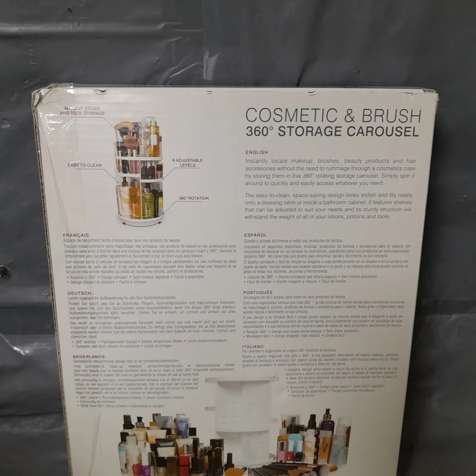 COSMETIC & BRUSH 360 STORAGE CAROUSEL 