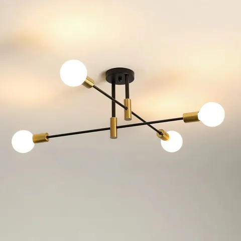 BOXED WESTHOPE 4-LIGHT 72CM SPUTNIK SEMI FLUSH MOU T