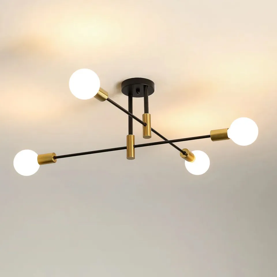 BOXED WESTHOPE 4-LIGHT 72CM SPUTNIK SEMI FLUSH MOU T