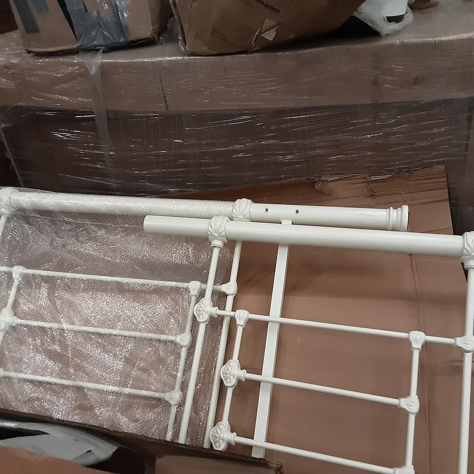 DESIGNER WHITE BED FRAME PARTS SIZE UNSPECIFIED 