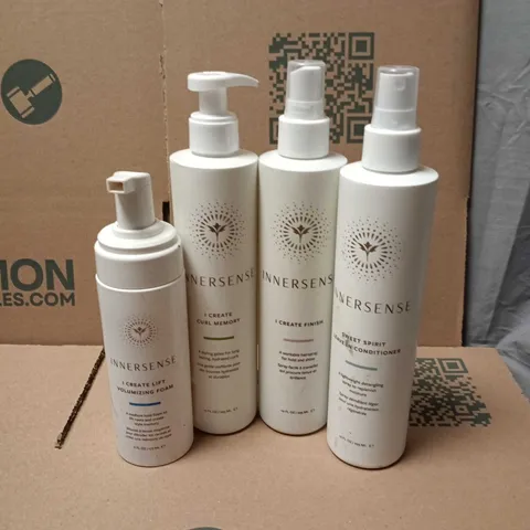 APPROXIMATELY 8 X INNERSENSE HAIR CARE PRODUCTS TO INCLUDE CONDITIONER, CURL MEMORY ETC