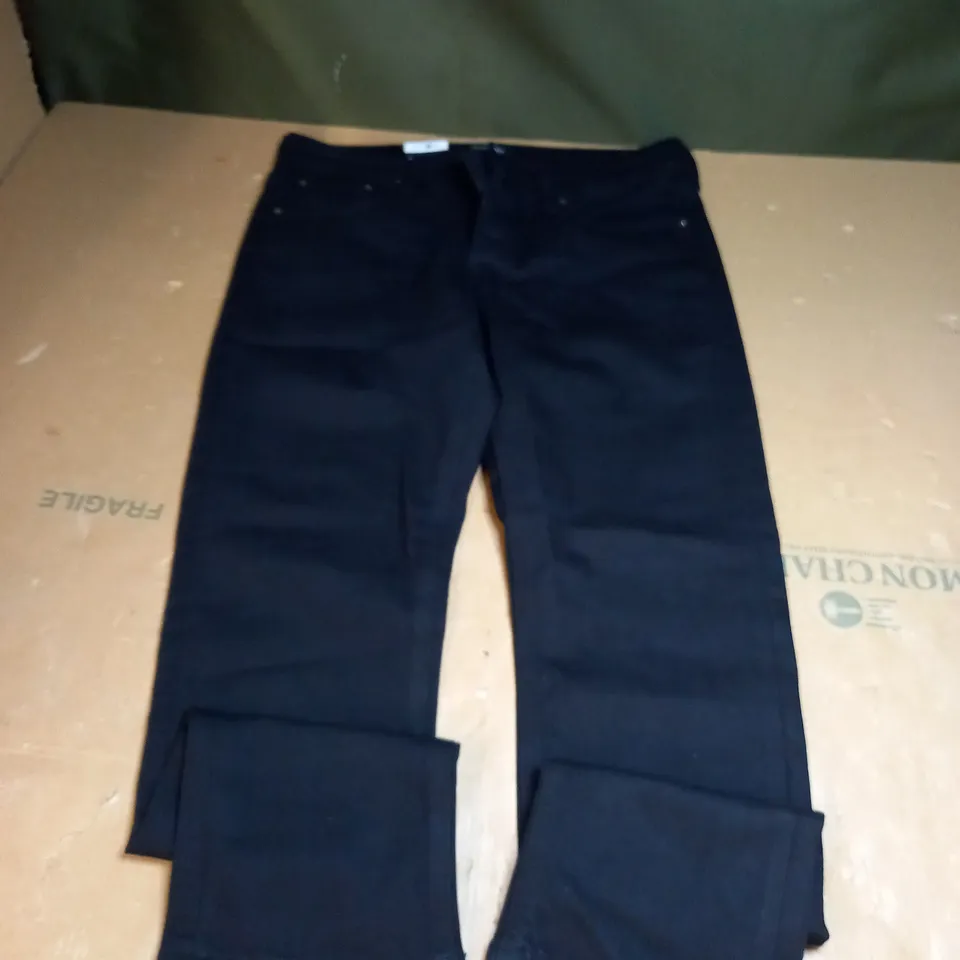 JACK JONES BLACK DENIM JEANS SIZE 30 
