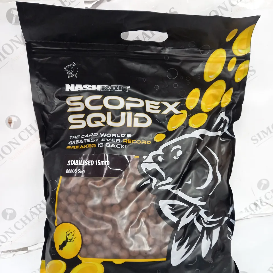 NASH SCOPEX SQUID BAIT BOILIES 15MM 5KG