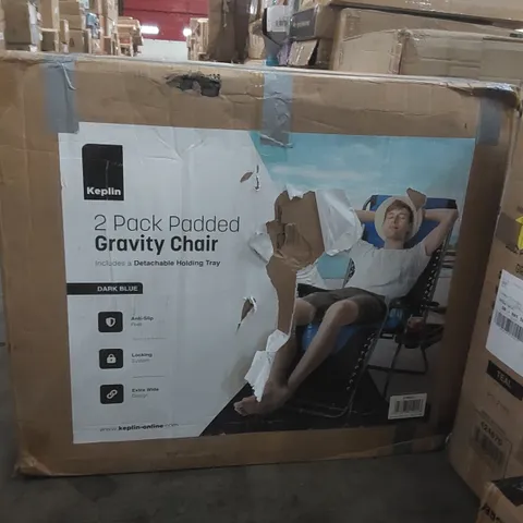 BOXED KEPLIN 2 PACK OF PADDED GRAVITY CHAIRS