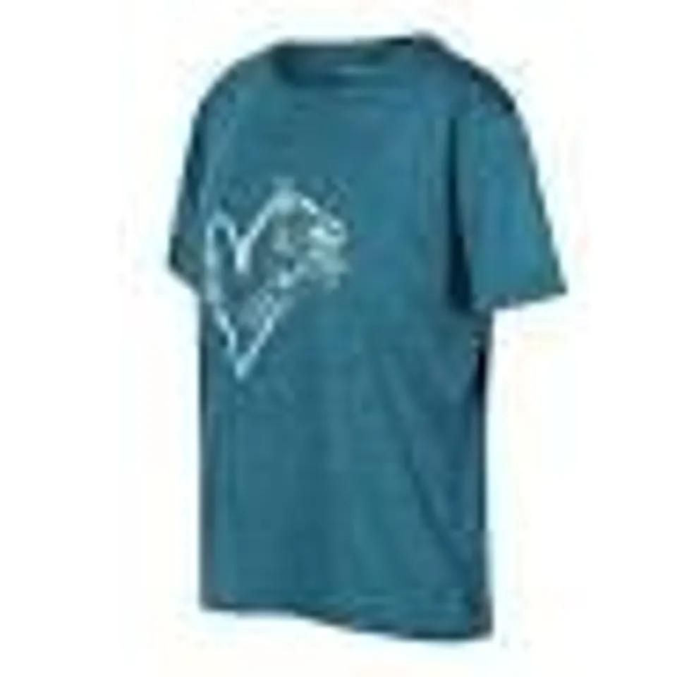 BRAND NEW REGATTA FINDLEY T-SHIRT IN GULFSTREAM - UK KIDS 7/8 YRS