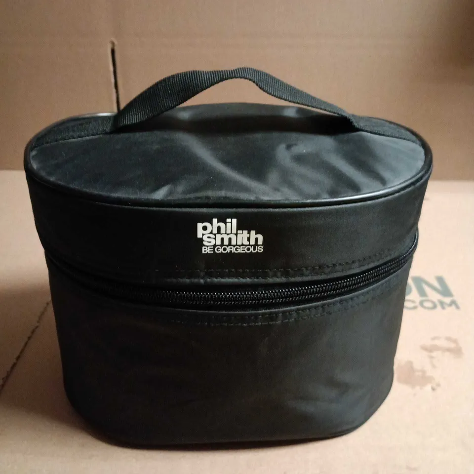 PHIL SMITH BE GORGEOUS HEATED HAIR CURLING KIT WITH ATTACHMENTS – BLACK CASE