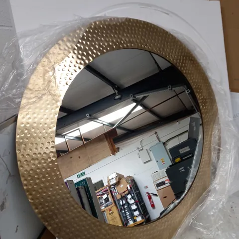 MY HOME STORIES ROUND HAMMERED MIRROR