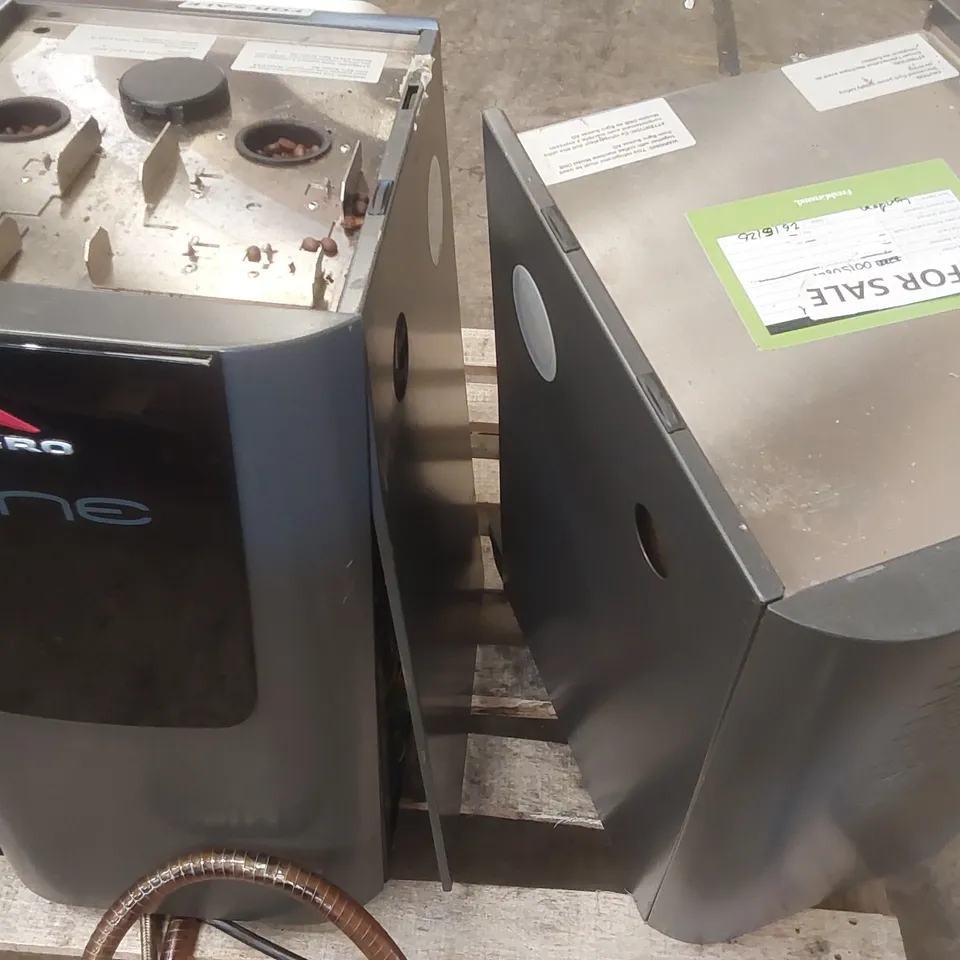 EGRO ONE COMMERCIAL COFFEE MACHINE WITH CHOC MODULE AND FRIDGE