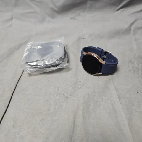 SAMSUNG GALAXY WATCH 4 40MM LTE PINK GOLD WITH BLUE SILICONE STRAP