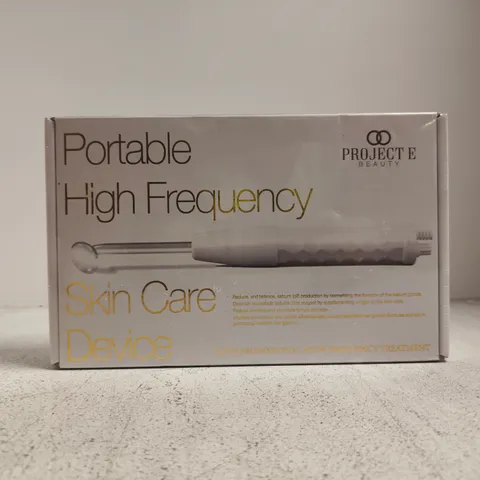 BOXED PROJECT E BEAUTY PORTABLE HIGH FREQUENCY SKIN CARE DEVICE