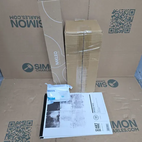 APPROXIMATELY 15 ASSORTED HOUSEHOLD PRODUCTS TO INCLUDE CARTRIDGE PAPER, BRITA FILTER, NAKLEO ART & WALL DECOR, ETC