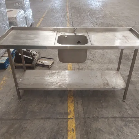 STAINLESS STEEL SINGLE BOWL SINK UNIT