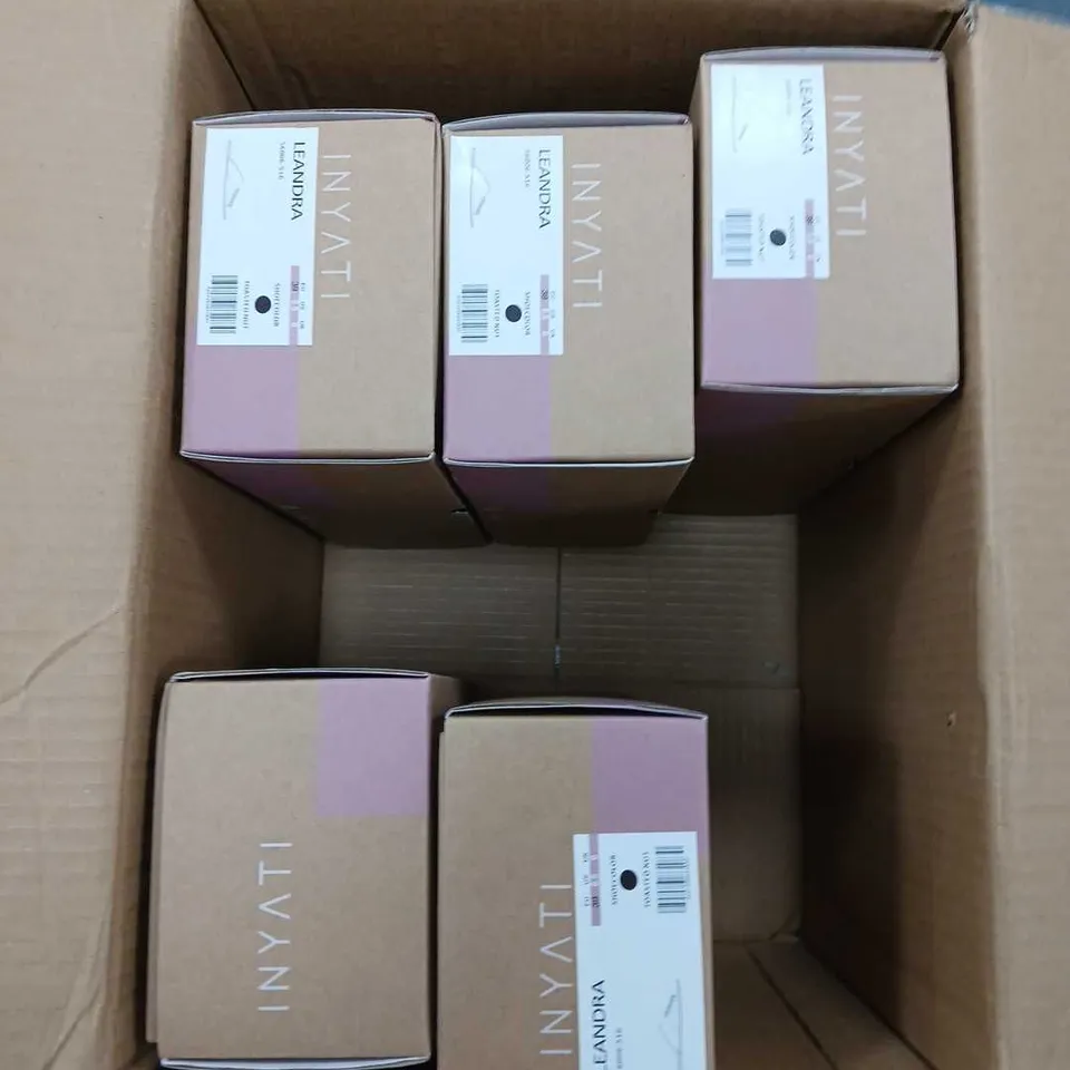 INYATI X6 BOXED PAIRS OF LEANDRA THONG STYLE SANDAL IN TOASTED NUT SIZE 6