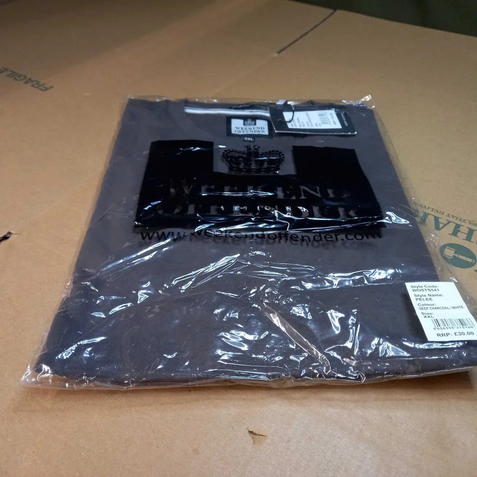 PACKAGED WEEKEND OFFENDER CHARCOAL T-SHIRT - XXL