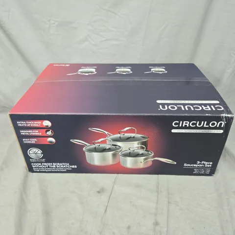 BOXED CIRCULON 3-PIECE SAUCEPAN SET