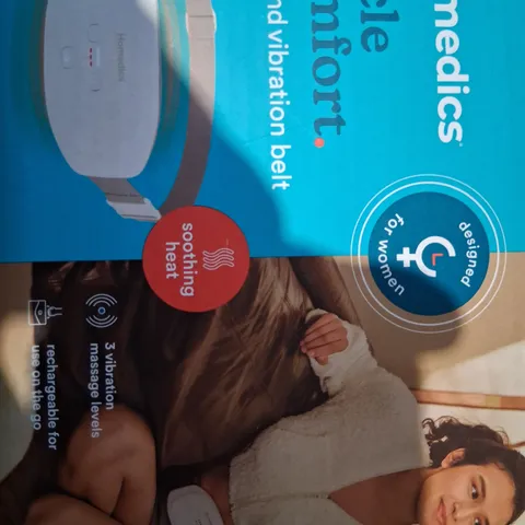 BOXED HOMEDICS CYCLE COMFORT HEAT AND VIBRRATION BELT