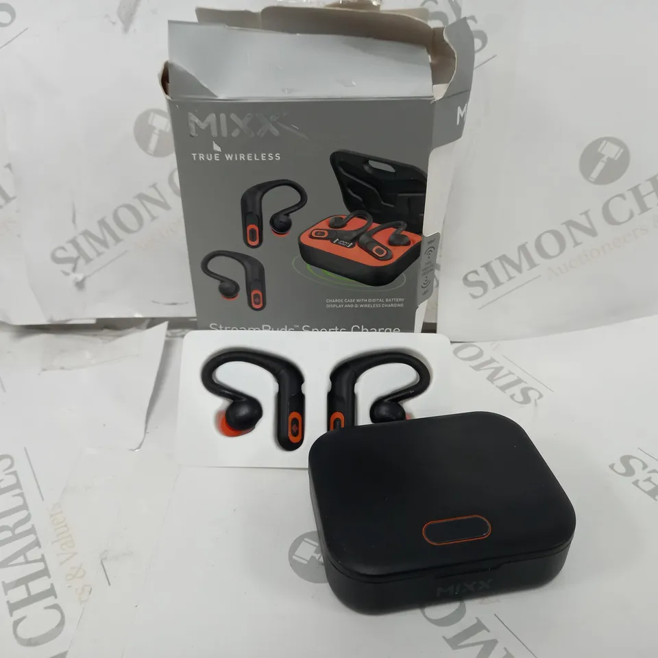 BOXED MIXX STREAMBUDS SPORTS CHARGE OVER EAR FLEXIBLE EARBUDS