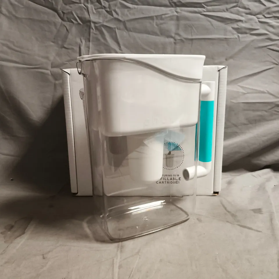 PHOX WAVE WATER FILTER PITCHER WITH REFILLABLE CARTRIDGE