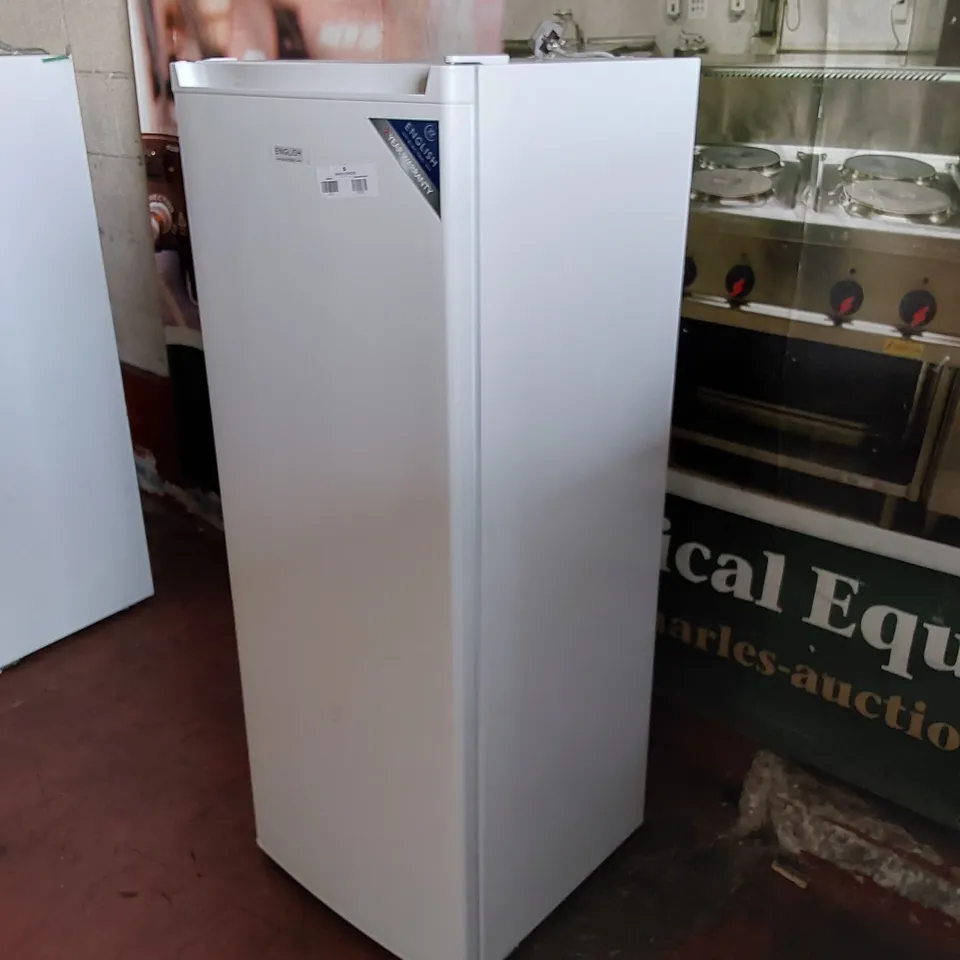 ENGLISH ELECTRIC UPRIGHT LARDER FRIDGE 242 LITRE, 55cm WIDE / MODEL: EEL240H