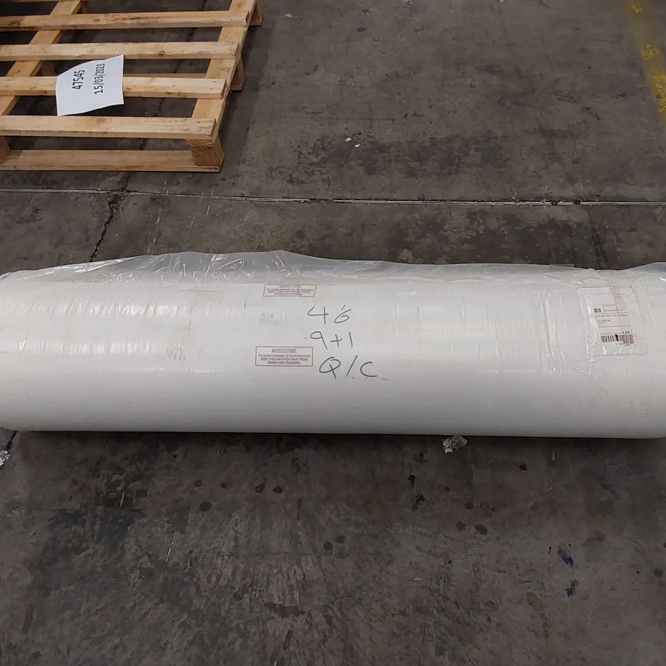 QUALITY BAGGED AND ROLLED SOMNIOR 7-ZONE MEMORY FOAM 4'6" DOUBLE SIZE MATTRESS 